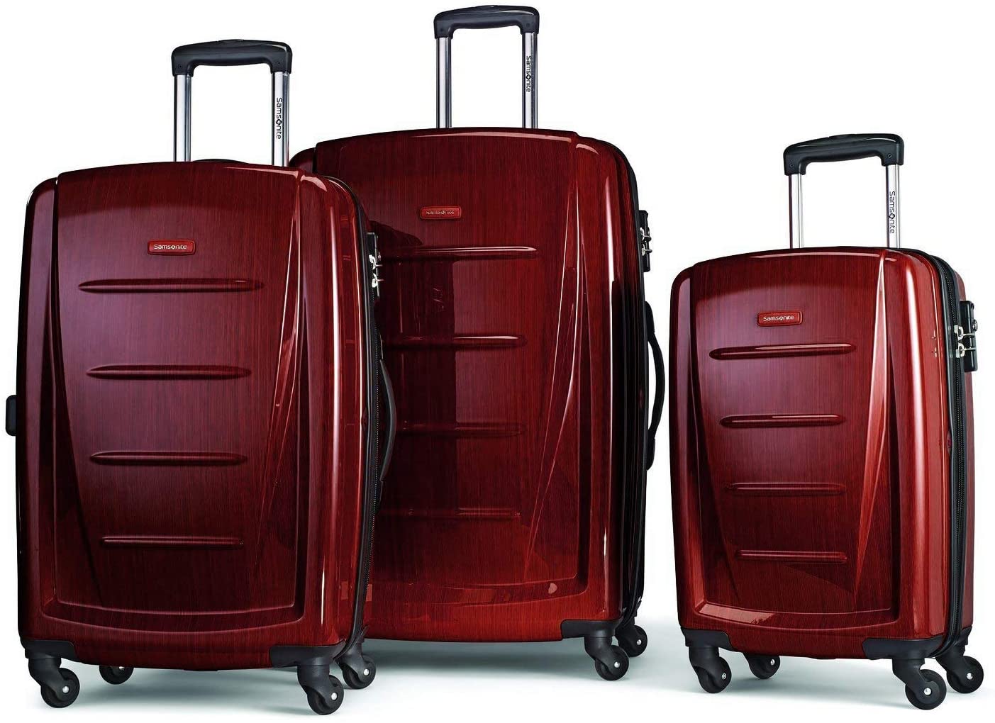 Samsonite Winfield 2 Hardside Expandable Luggage with Spinner Wheels, Charcoal, Checked-Large 28-Inch