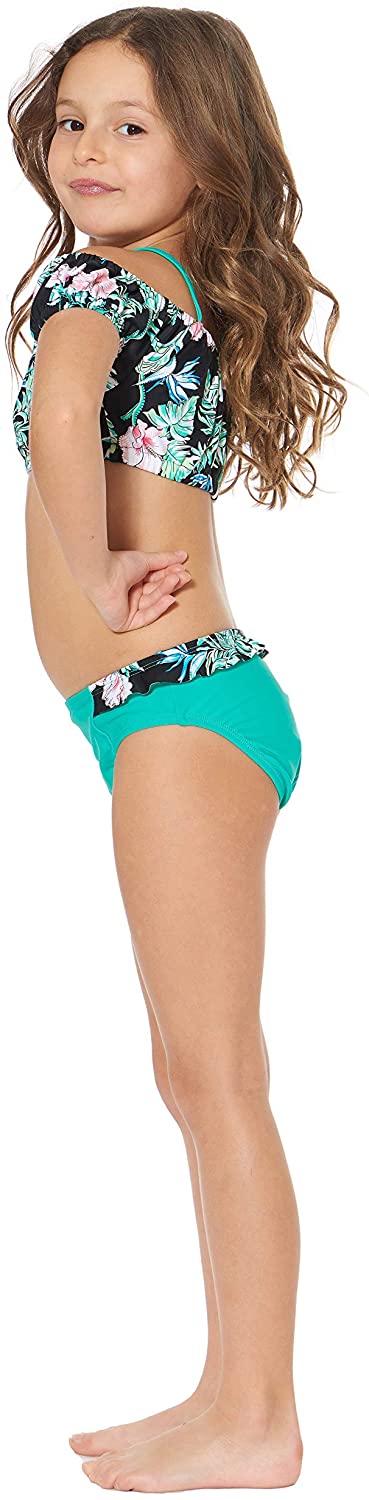 Tommy Bahama Girls' Two-Piece Bikini Swimsuit Bathing Suit