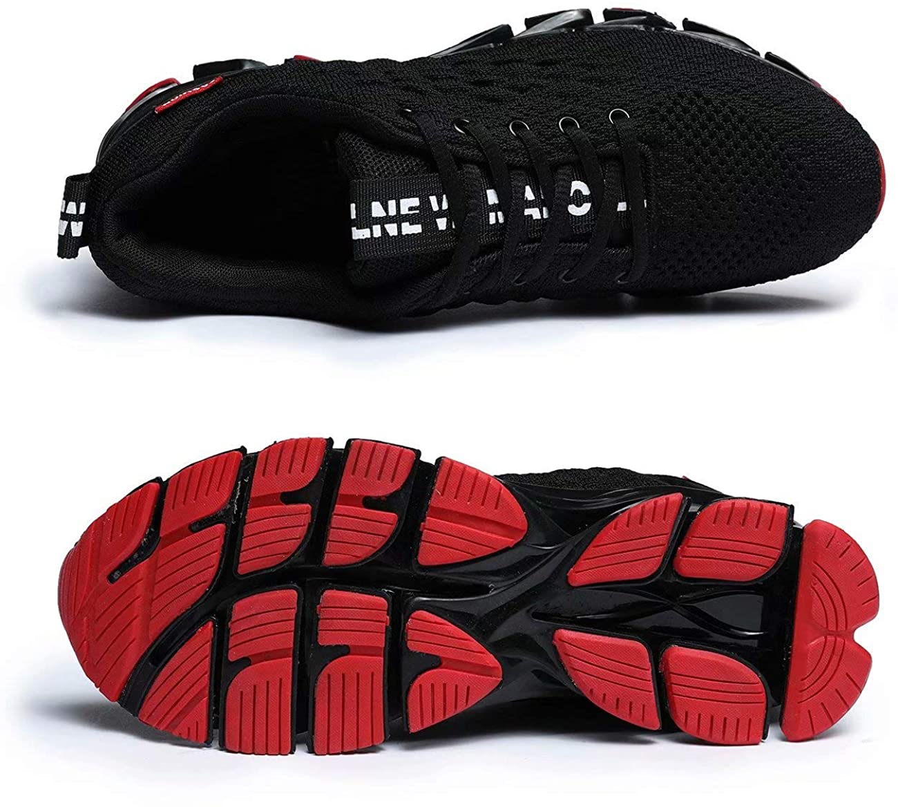 Pozvnn Mens Blade Sneakers Athletic Running Shoes Non Slip Walking Fashion Tennis Shoes