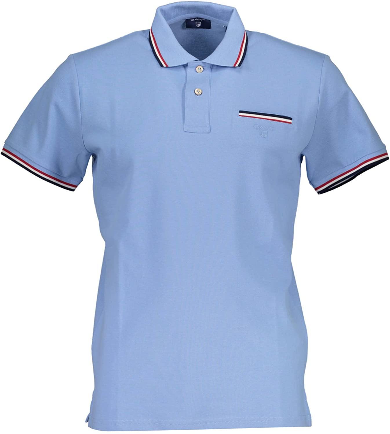 GANT Men's 3 Color Tipping Pique Short Sleeve Rugger (252161) - JOY2ESpree