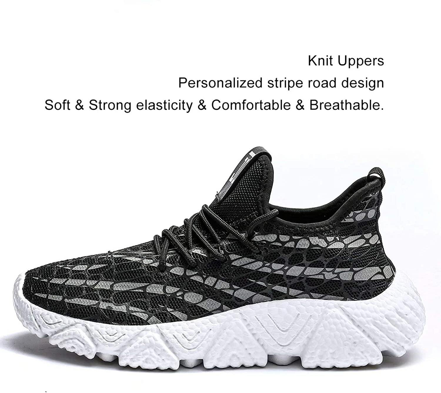 KEEZMZ Men's Running Shoes Fashion Breathable Sneakers Mesh Soft Sole Casual Athletic Lightweight