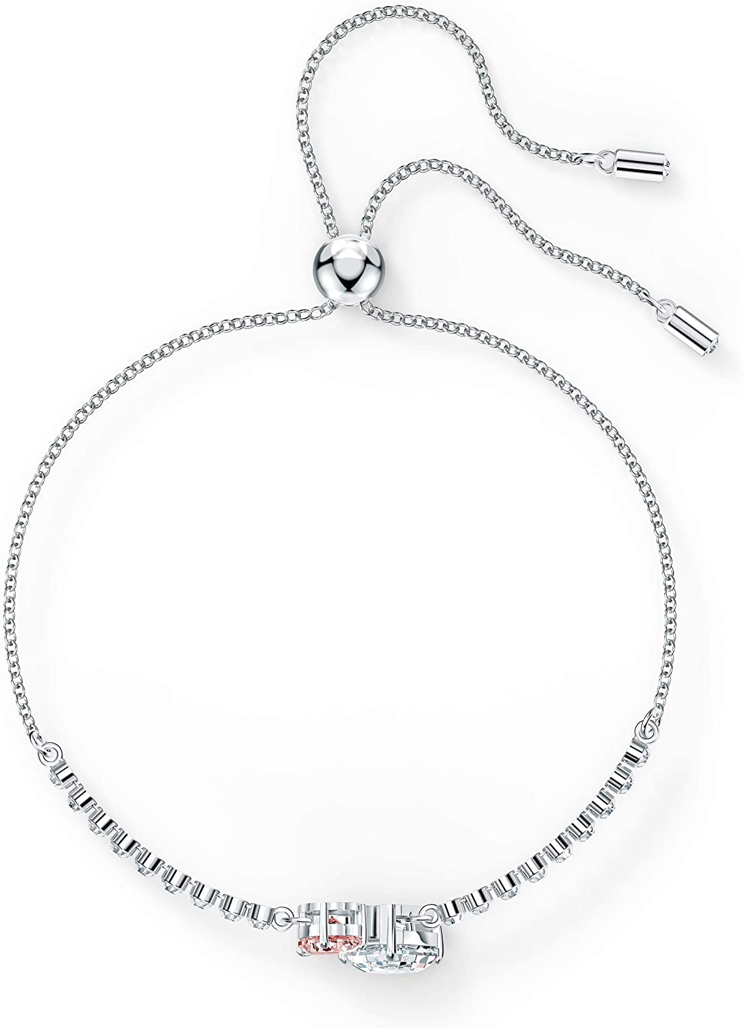 SWAROVSKI Women's Attract Soul Jewelry Collection, Rhodium Finish, Pink Crystals - JOY2ESpree