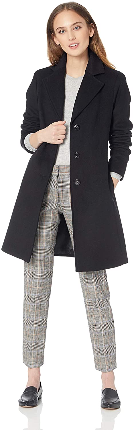 Calvin Klein womens Classic Cashmere Wool Blend Coat
