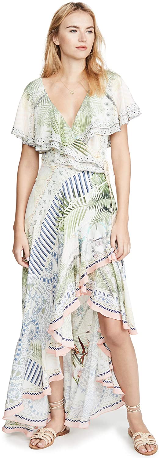 Camilla Women's Frill Sleeve Long Dress