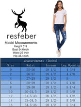 
                        
                          गैलरी व्यूवर में इमेज लोड करें, Resfeber Women's Ripped Boyfriend Jeans Cute Distressed Jeans Stretch Skinny Jeans with Hole
                        
                      