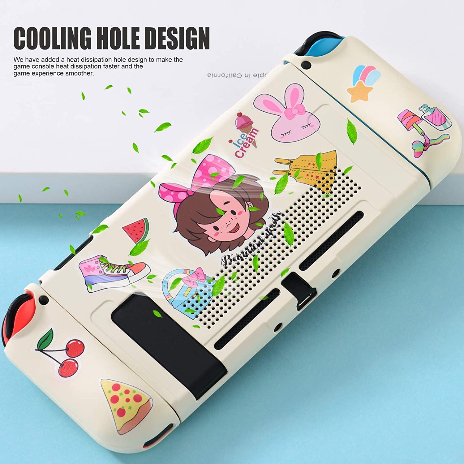 UYIYE Case for Switch - Protective Hard Case for Switch- Dockable TPU Shell Cover for Handheld Video Game Controller - Case Cover for Switch - JOY2ESpree