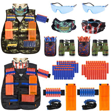 
                        
                          Muat gambar ke penampil Galeri, 2 Pack Kids Tactical Vest Kit for Nerf Guns Game N-Strike Elite Series Wars with Refill Darts, Reload Clips, Dart Pouch, Tactical Mask, Wrist Band and Protective Glasses for Boys ,Girls
                        
                      