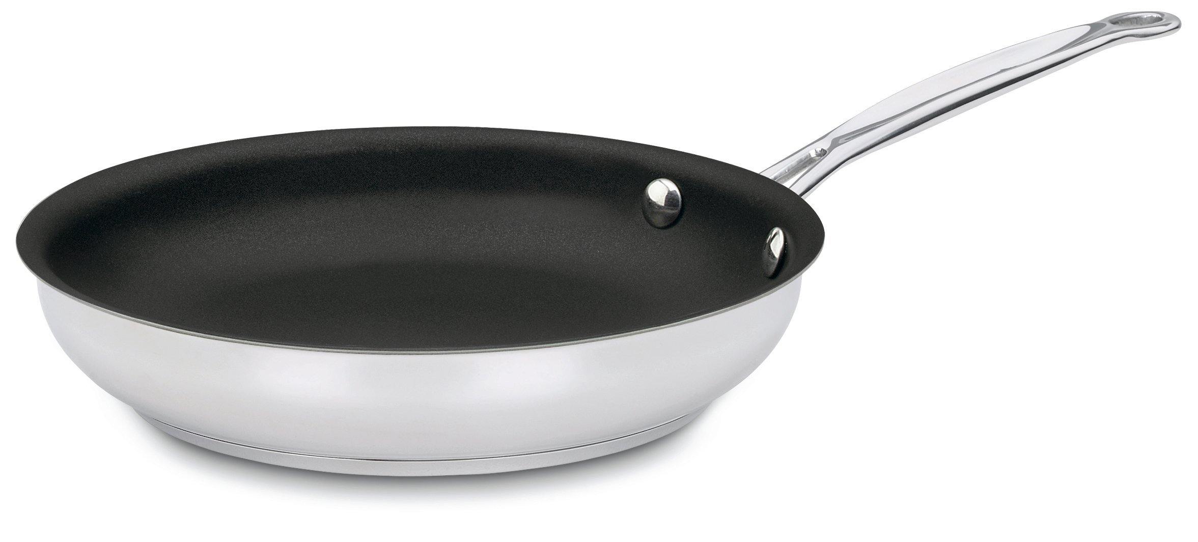 Cuisinart 722-24NS Chef's Classic Nonstick Stainless 10-Inch Open Skillet - JOY2ESpree