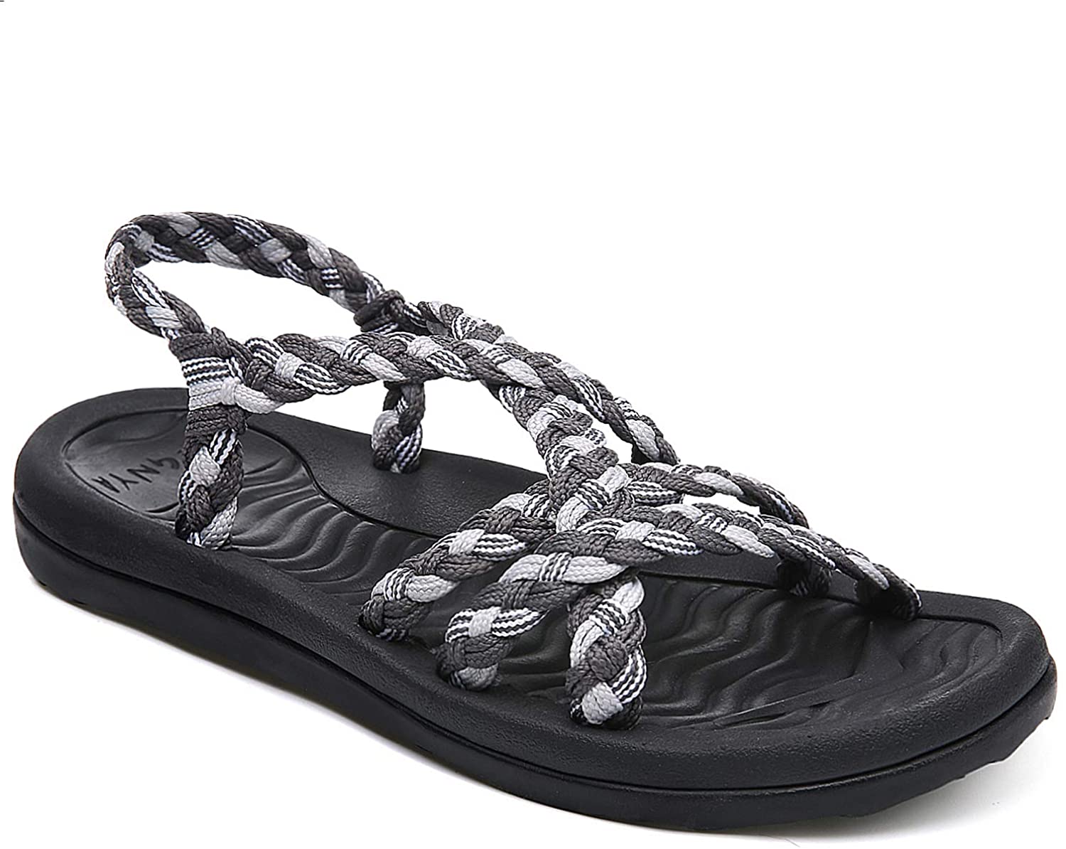 MEGNYA Women's Comfortable Walking Sandals with Arch Support Waterproof for Walking/Hiking/Travel/Wedding/Water Spot/Beach