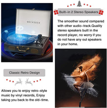 
                        
                          將圖片載入圖庫檢視器 Record Player with Speakers Vinyl Record Player Wireless Turntables - JOY2ESpree
                        
                      