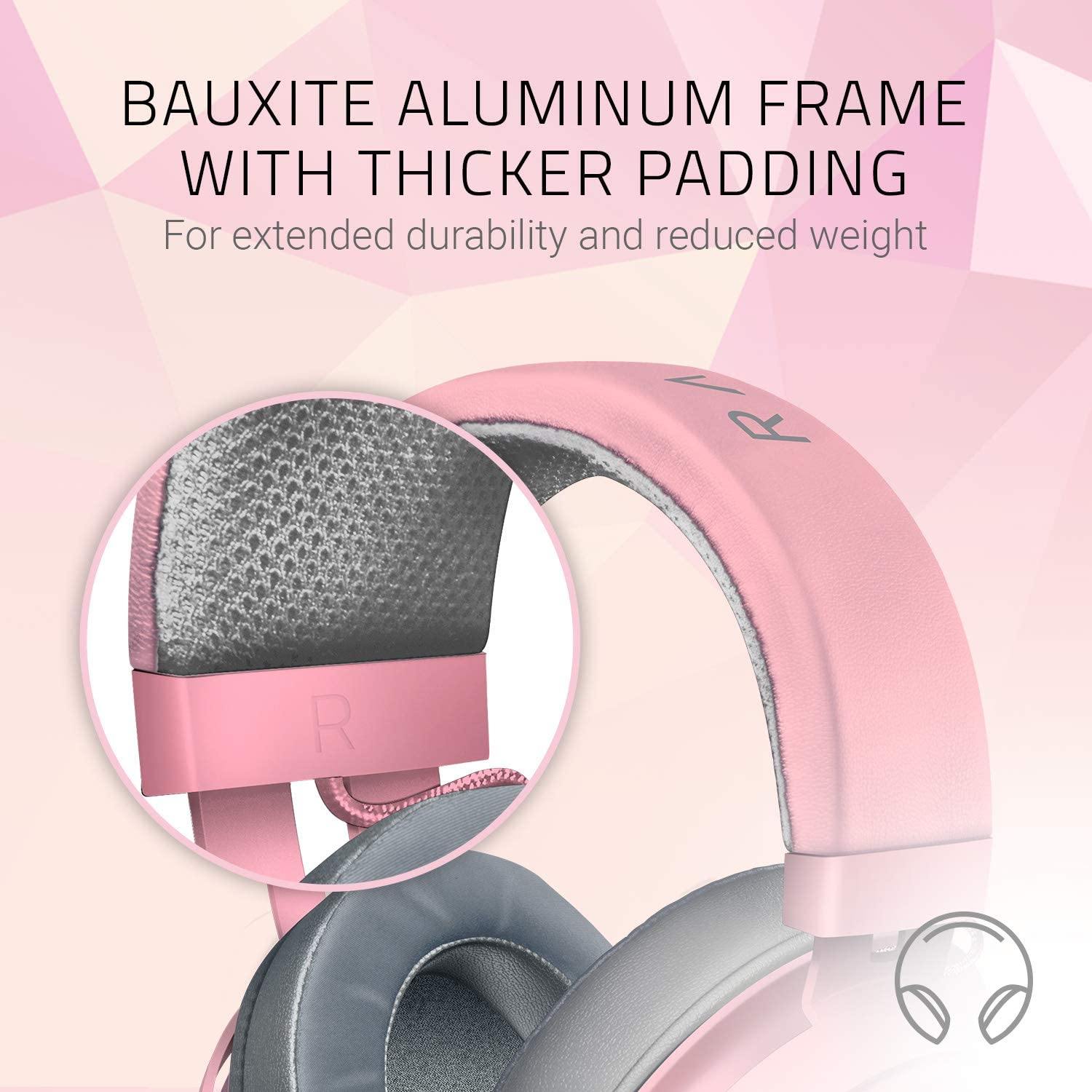 Razer Kraken Gaming Headset: Lightweight Aluminum Frame, Retractable Noise Isolating Microphone - JOY2ESpree