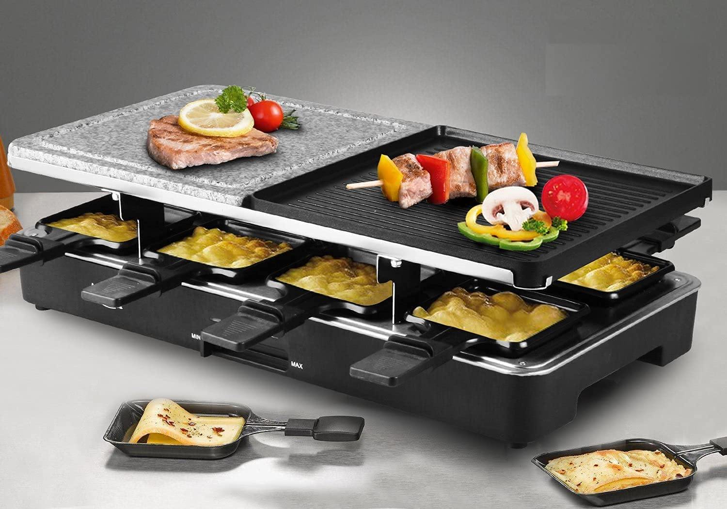 Artestia Raclette Table Grill, Electric Korean BBQ Grill Indoor Cheese Raclette for 8 Person - JOY2ESpree