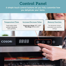 
                        
                          Muat gambar ke penampil Galeri, COSORI Premium Food Dehydrator Machine(50 Free Recipes), 6 Stainless Steel Trays with Digital Timer and Temperature Control - JOY2ESpree
                        
                      
