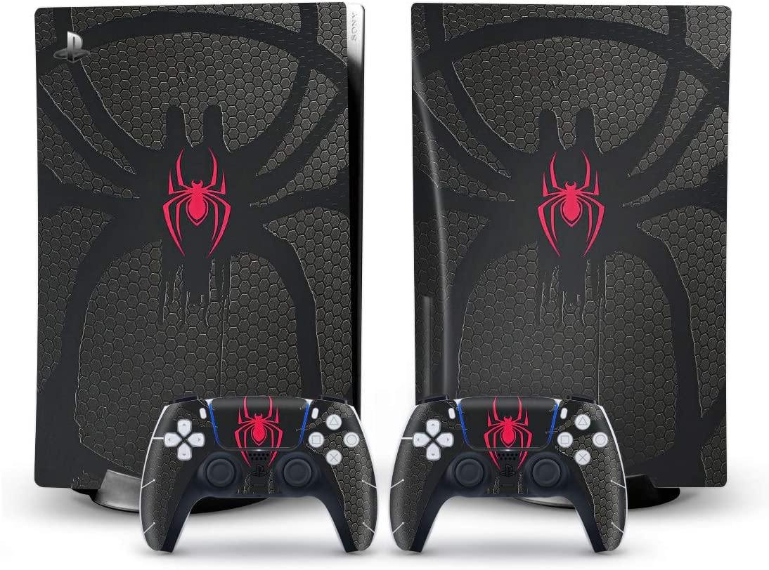Mmoptop PS5 Skin SPI-der-Man for Playstation 5 Disc Edition with Console and Dualsense Controller Full Set - JOY2ESpree