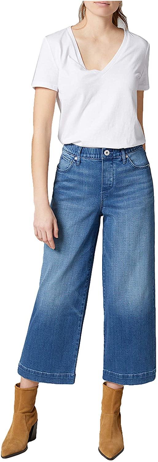 Jag Jeans Women's Ava Wide Leg Pull-on Crop Jean