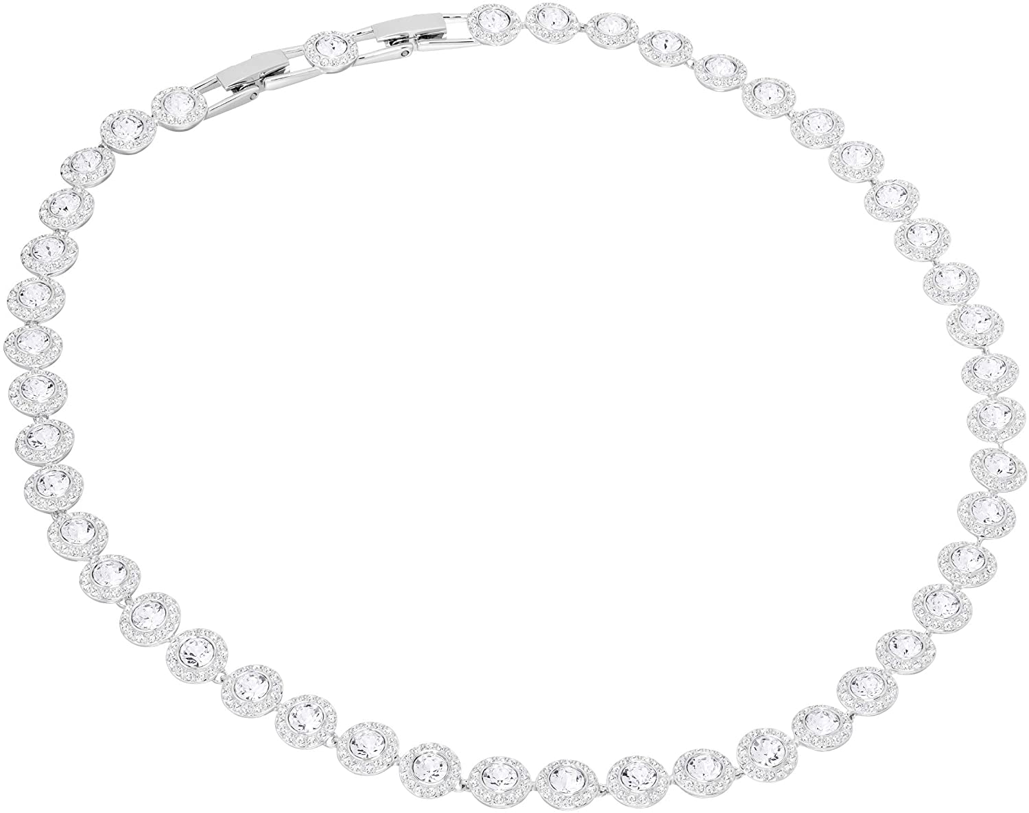 SWAROVSKI Women's Angelic Jewelry Collection, Rhodium Finish, Clear Crystals - JOY2ESpree