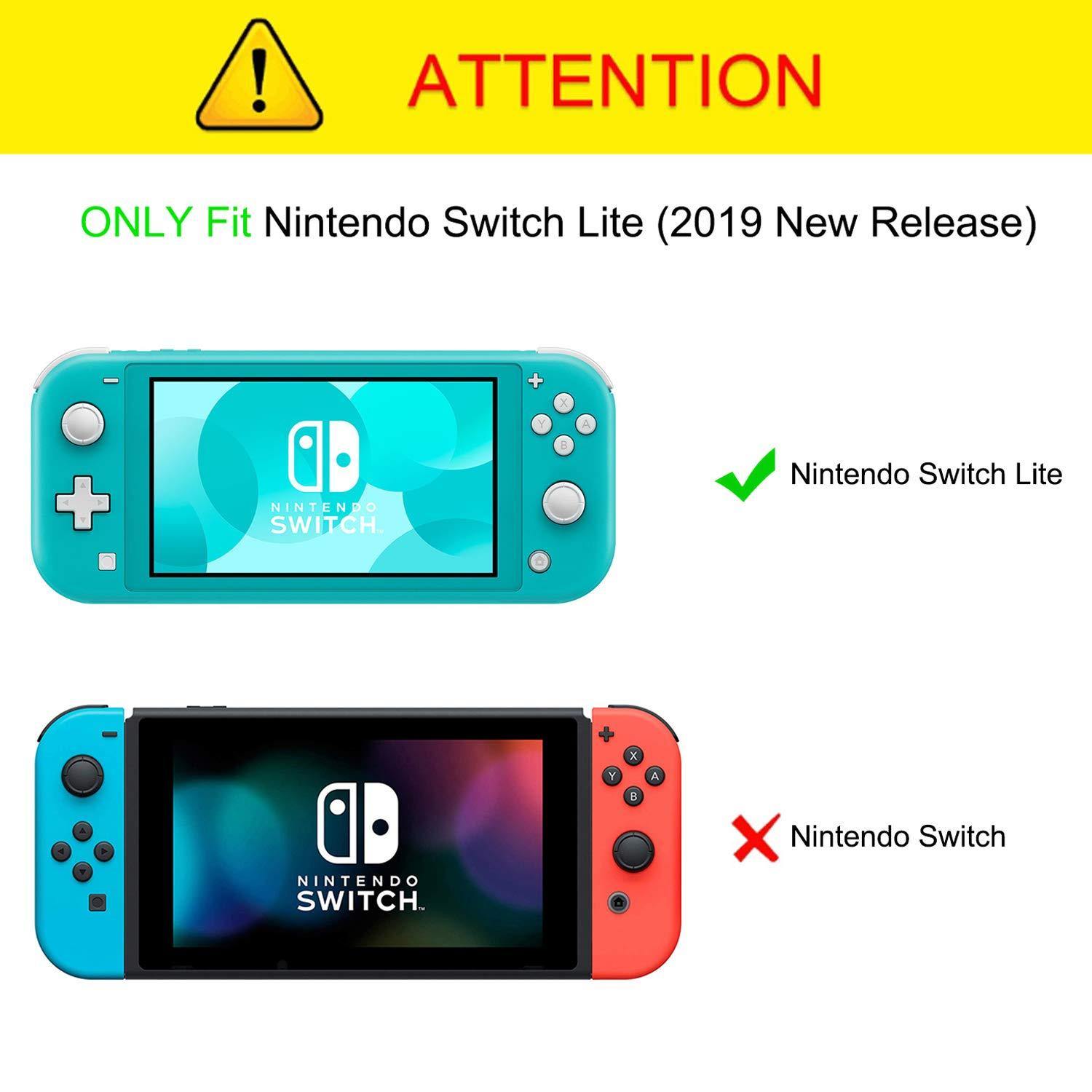 Fintie Carry Case for Nintendo Switch Lite 2019 - [Shockproof] Hard Shell Protective Cover Bag with 15 Game Card/2 Micro SD Card Slots - JOY2ESpree