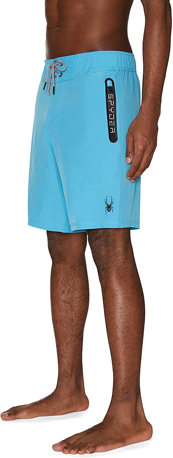 Spyder Men's 9" Laser Cut Zip Logo Hybrid Board Short