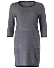 
                        
                          Load image into Gallery viewer, Marina Rinaldi Women's Gaia Sweater Dress, Navy/White - JOY2ESpree
                        
                      