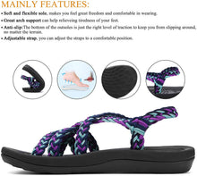 
                        
                          Muat gambar ke penampil Galeri, MEGNYA Women's Comfortable Walking Sandals with Arch Support Waterproof for Walking/Hiking/Travel/Wedding/Water Spot/Beach
                        
                      