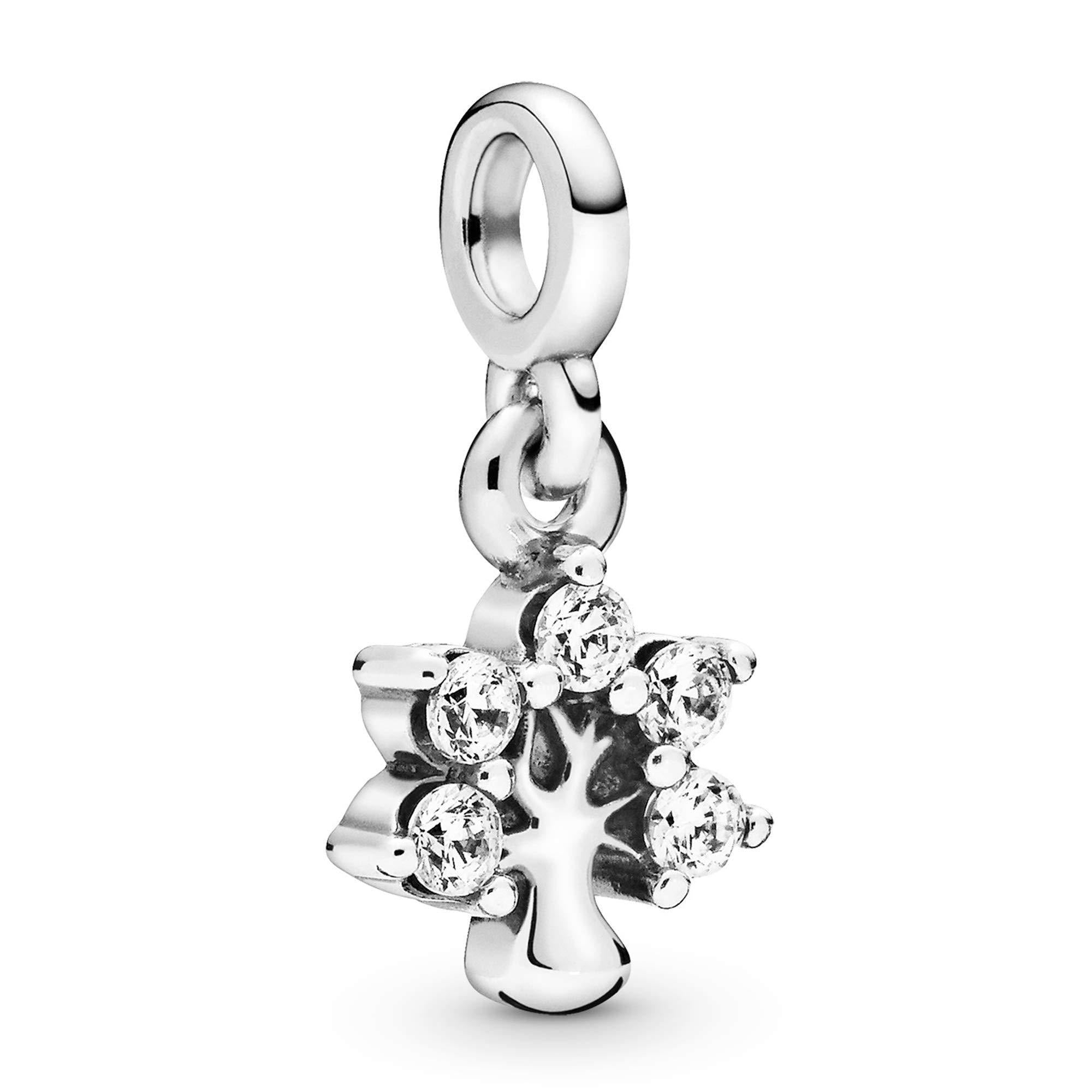 Pandora Jewelry Tree Dangle Cubic Zirconia Charm in Sterling Silver - JOY2ESpree