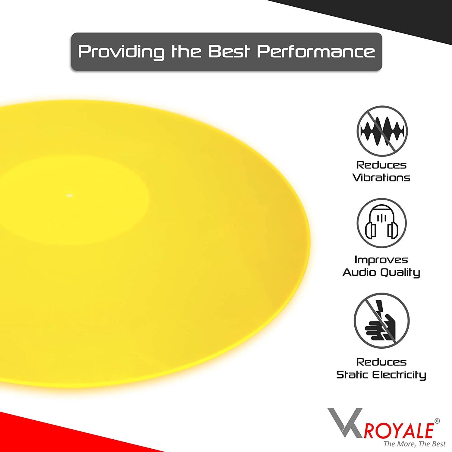 VK ROYALE - Acrylic Turntable Slipmat Yellow - JOY2ESpree