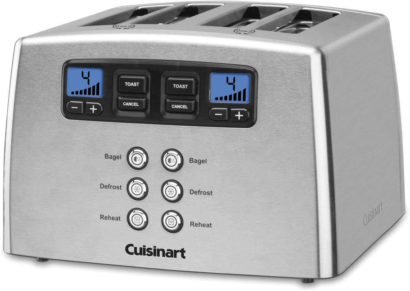 Cuisinart Touch to Toast Leverless toaster, 4-Slice, Brushed Stainless Steel - JOY2ESpree