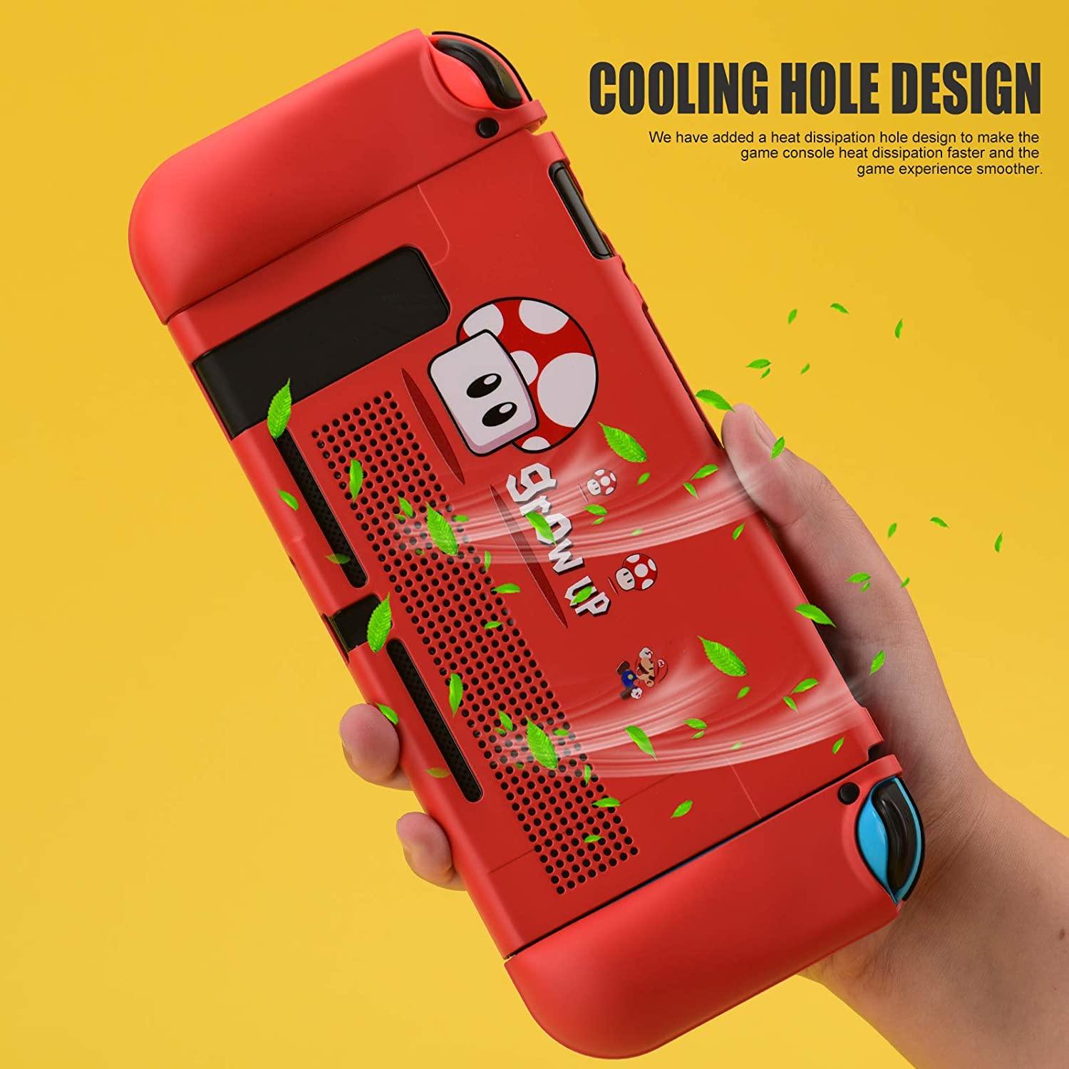 UYIYE Case for Switch - Protective Hard Case for Switch- Dockable TPU Shell Cover for Handheld Video Game Controller - Case Cover for Switch - JOY2ESpree