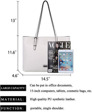 
                        
                          Cargar imagen en el visor de la galería, K.EYRE Women's Soft Faux Leather Tote Bag Purse Handbags Wallet Tote Shoulder Bag Purse Large Capacity
                        
                      
