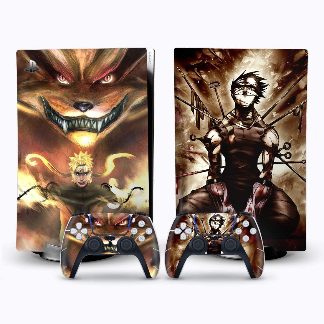 Mmoptop PS5 Skin Na-ruto for Playstation 5 Disc Edition with Console and Dualsense Controller Full Set - JOY2ESpree
