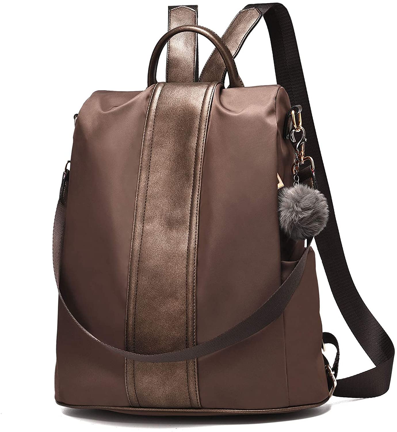 Women Backpack Purse Waterproof Nylon Anti-theft Rucksack Lightweight Shoulder Bag