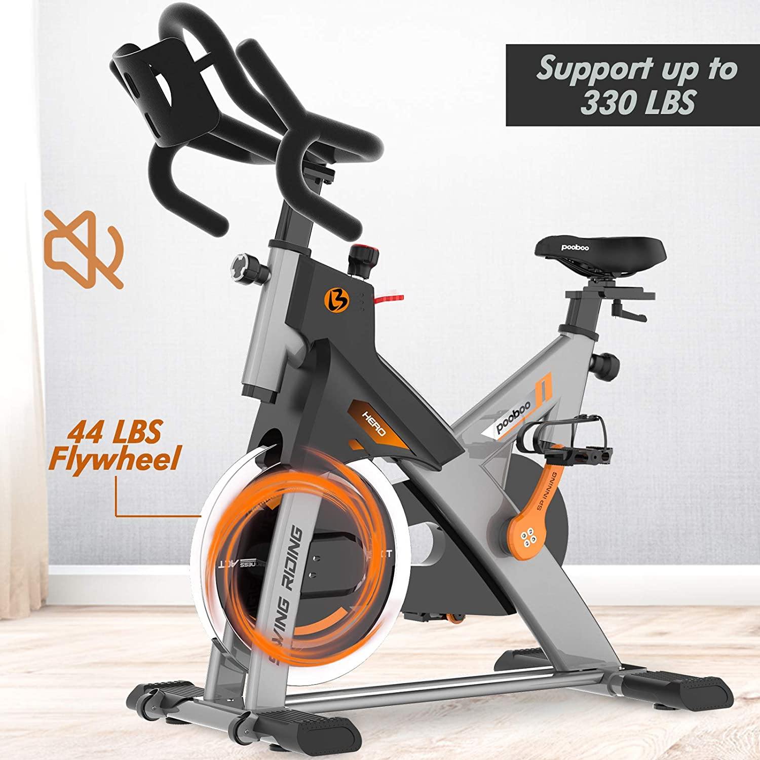 cycool Exercise Bike Indoor Stationary Cycling Bike with Comfortable Seat Cushion & LCD Monitor for Home Workout Bike Training - JOY2ESpree