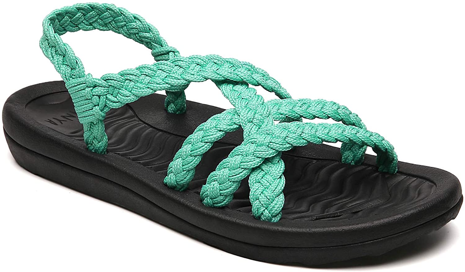 MEGNYA Women's Comfortable Walking Sandals with Arch Support Waterproof for Walking/Hiking/Travel/Wedding/Water Spot/Beach