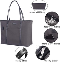 
                        
                          Load image into Gallery viewer, Laptop Tote Purse Large, Business Women Work Bag Teacher Tote Bag Many Pockets
                        
                      