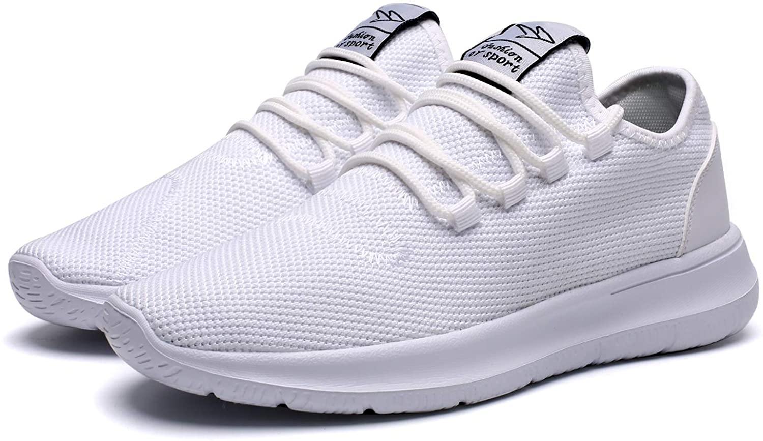 KEEZMZ Men's Running Shoes Fashion Breathable Sneakers Mesh Soft Sole Casual Athletic Lightweight