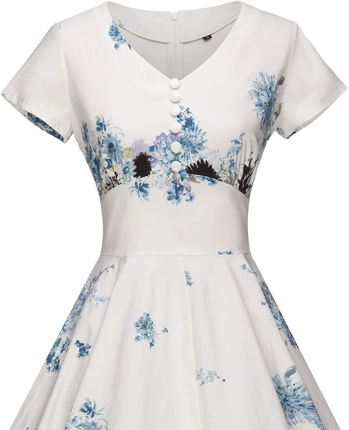GownTown Women's 1950's Vintage Rockabilly Swing Stretchy Dress