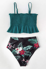 
                        
                          Muat gambar ke penampil Galeri, CUPSHE Women's High Waist Bikini Swimsuit Ruffle Smock Floral Print Two Piece Bathing Suit
                        
                      
