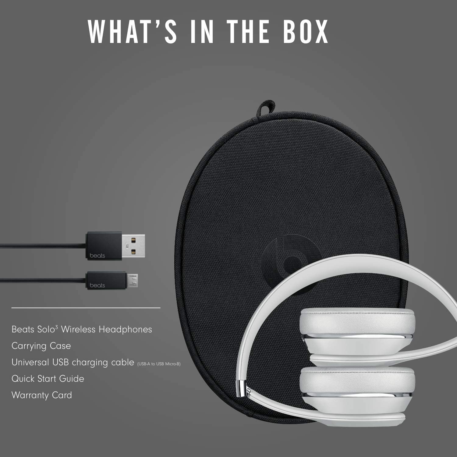 Beats Solo3 Wireless On-Ear Headphones - Apple W1 Headphone Chip, Class 1 Bluetooth, 40 Hours of Listening Time, Built-in Microphone - Satin Gold