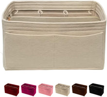 
                        
                          Load image into Gallery viewer, Purse Organizer Insert with Zipper Felt Bag Organizer Handbag Organizer Insert Bag In Bag Organizer
                        
                      