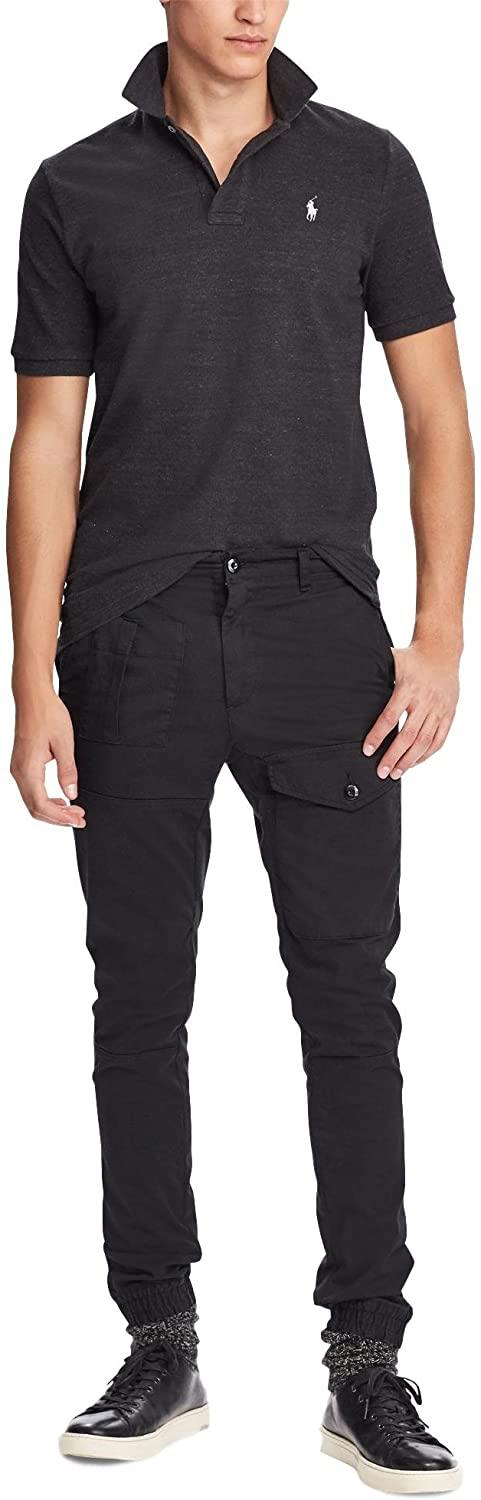 Polo RL Men's Custom Slim Fit Mesh Pony Shirt