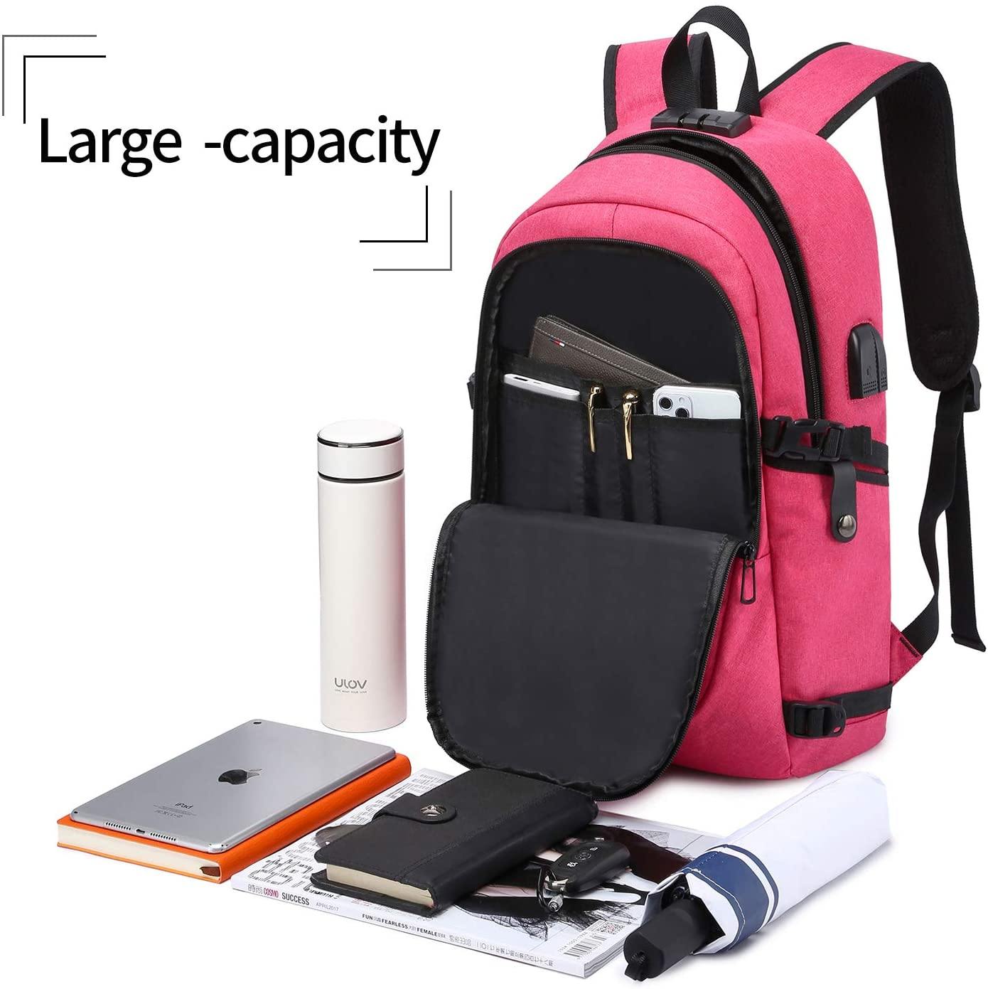 Laptop Backpack,Business Travel Anti Theft Backpack for Men Women with USB Charging Port - JOY2ESpree