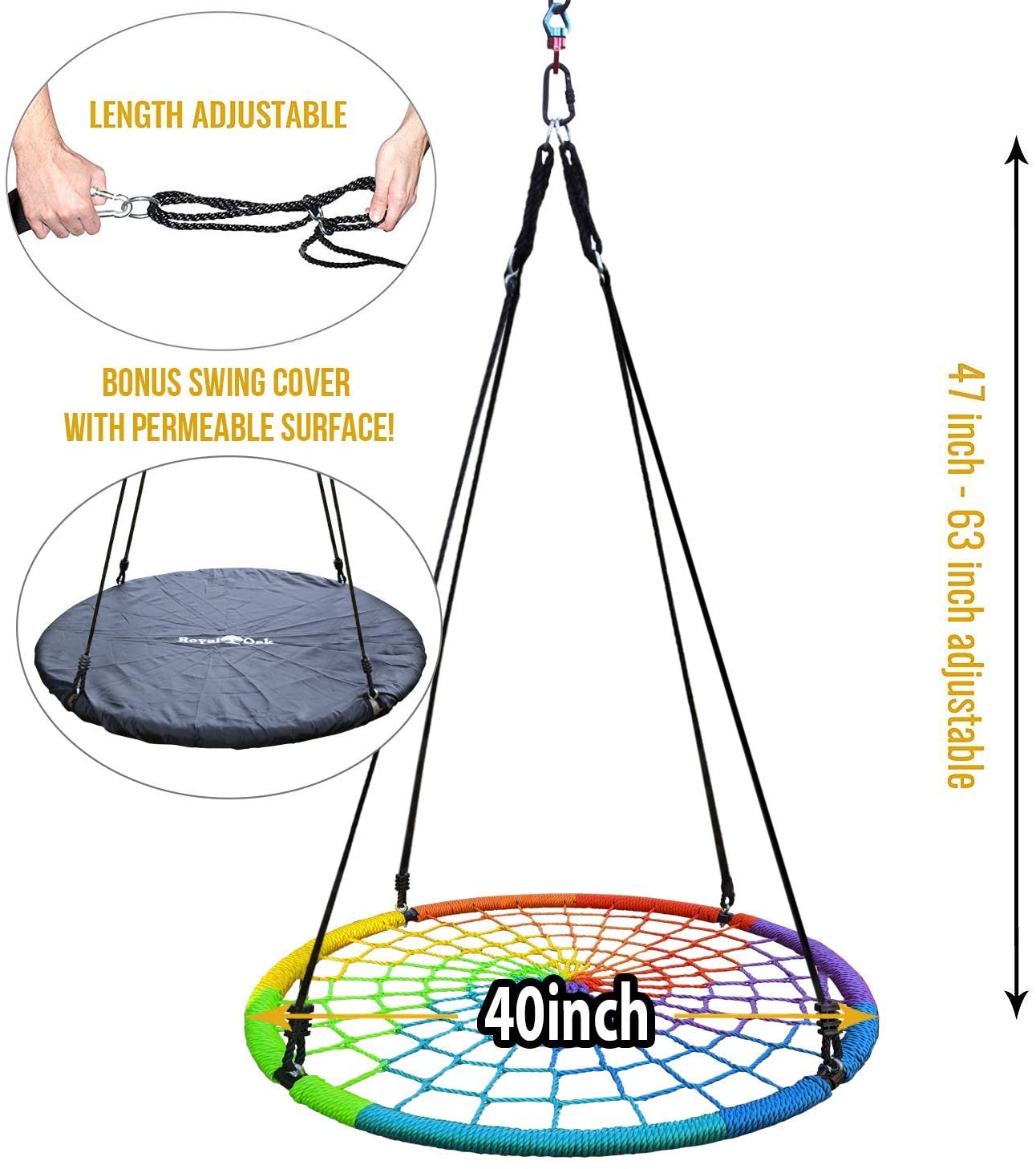 Royal Oak Giant Spider Web Tree Swing