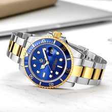 
                        
                          Cargar imagen en el visor de la galería, Mens Luxury Watches Ceramic Bezel Sapphire Glass Luminous Quartz Silver Gold Two Tone Stainless Steel Watch
                        
                      