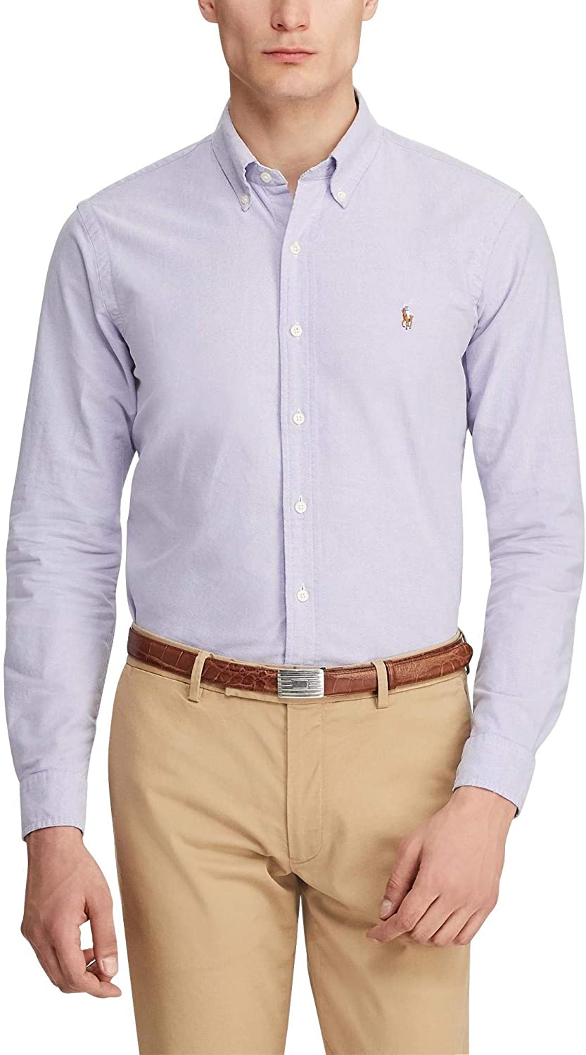 Ralph Lauren Mens Logo Button-Down Dress Shirt