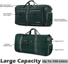 
                        
                          画像をギャラリービューアに読み込む, Gonex 150L Travel Duffel Bag Foldable Extra Large Duffle Bag XL Heavy Duty for Men Women for Luggage Shopping Gray
                        
                      