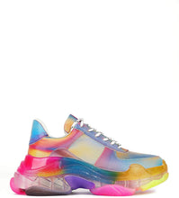 
                        
                          Muat gambar ke penampil Galeri, Cape Robbin Presents MDT Cyber Sneakers for Women, Wedge Fashion Sneaker Shoes for Women with Chunky Block Heels
                        
                      