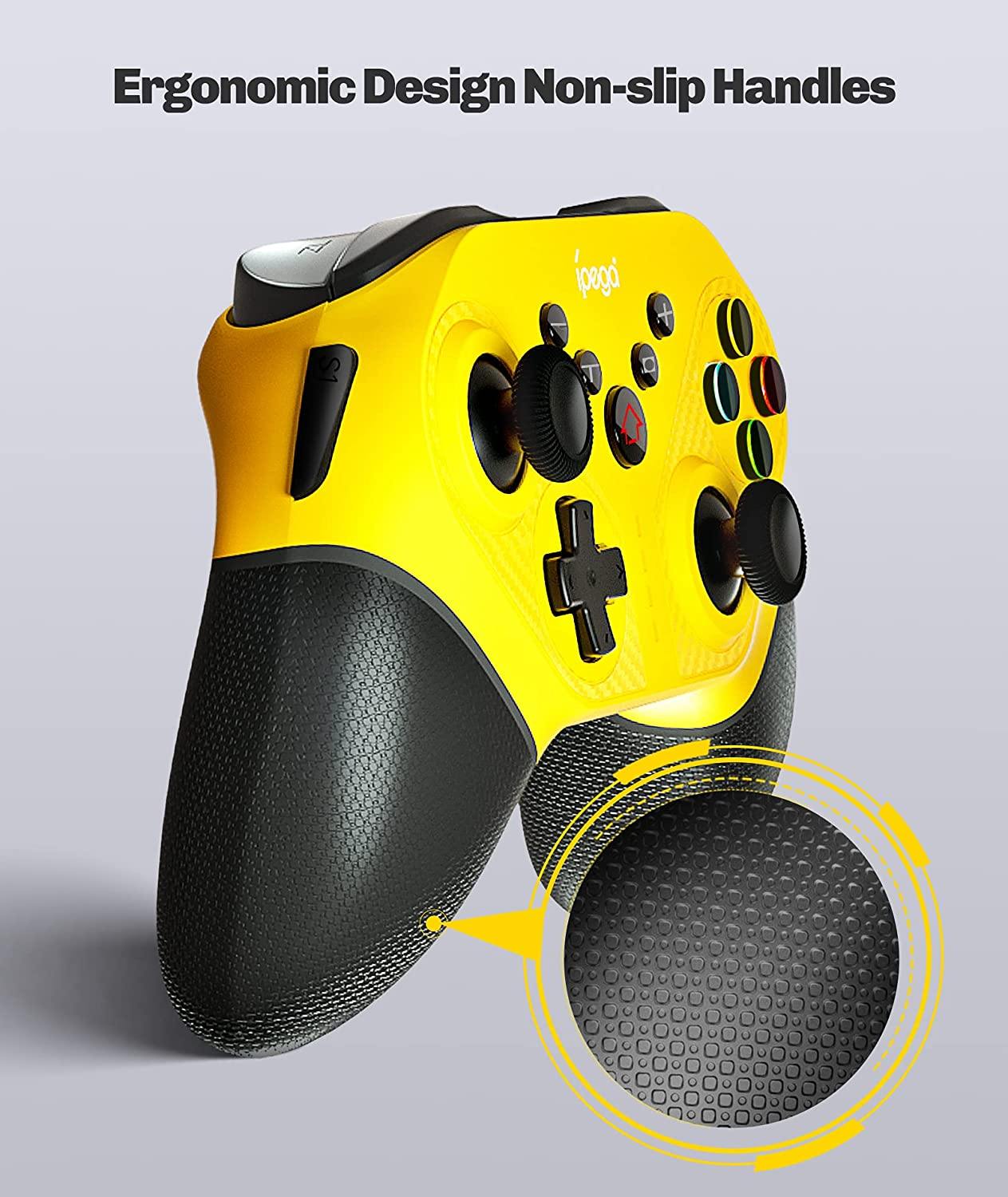 Wireless Controller for Nintendo Switch PS3 PC Android, ipega SW038 Ninja Run Pro Controllers Support 6 Gyro Axis Turbo Programmable - JOY2ESpree