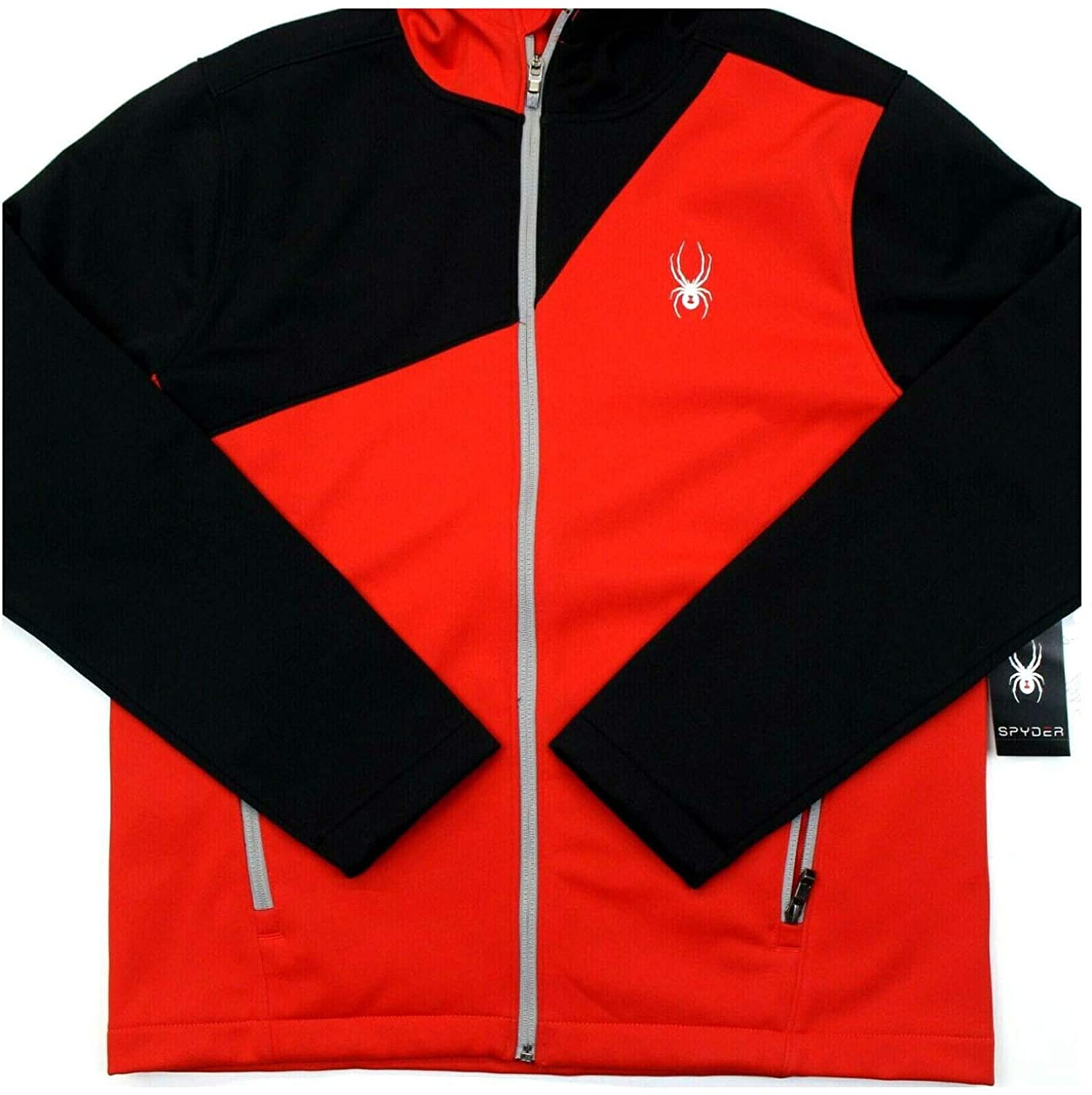 Spyder Mens Hydroweb Hooded Softshell Jacket, Color Variation