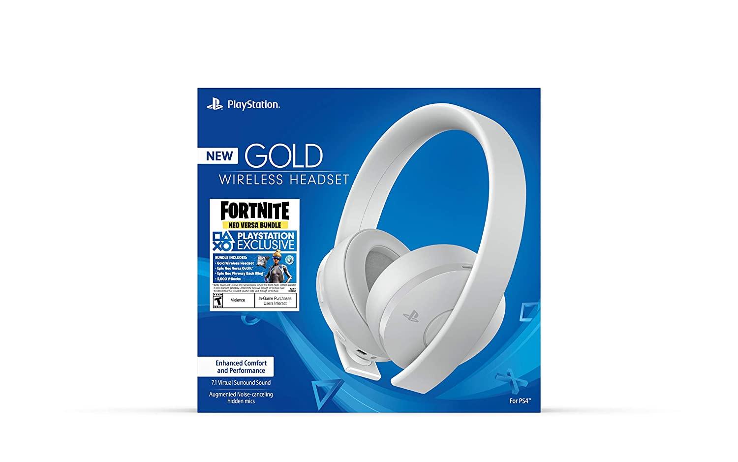 PlayStation Gold Wireless Headset - PlayStation 4 - JOY2ESpree