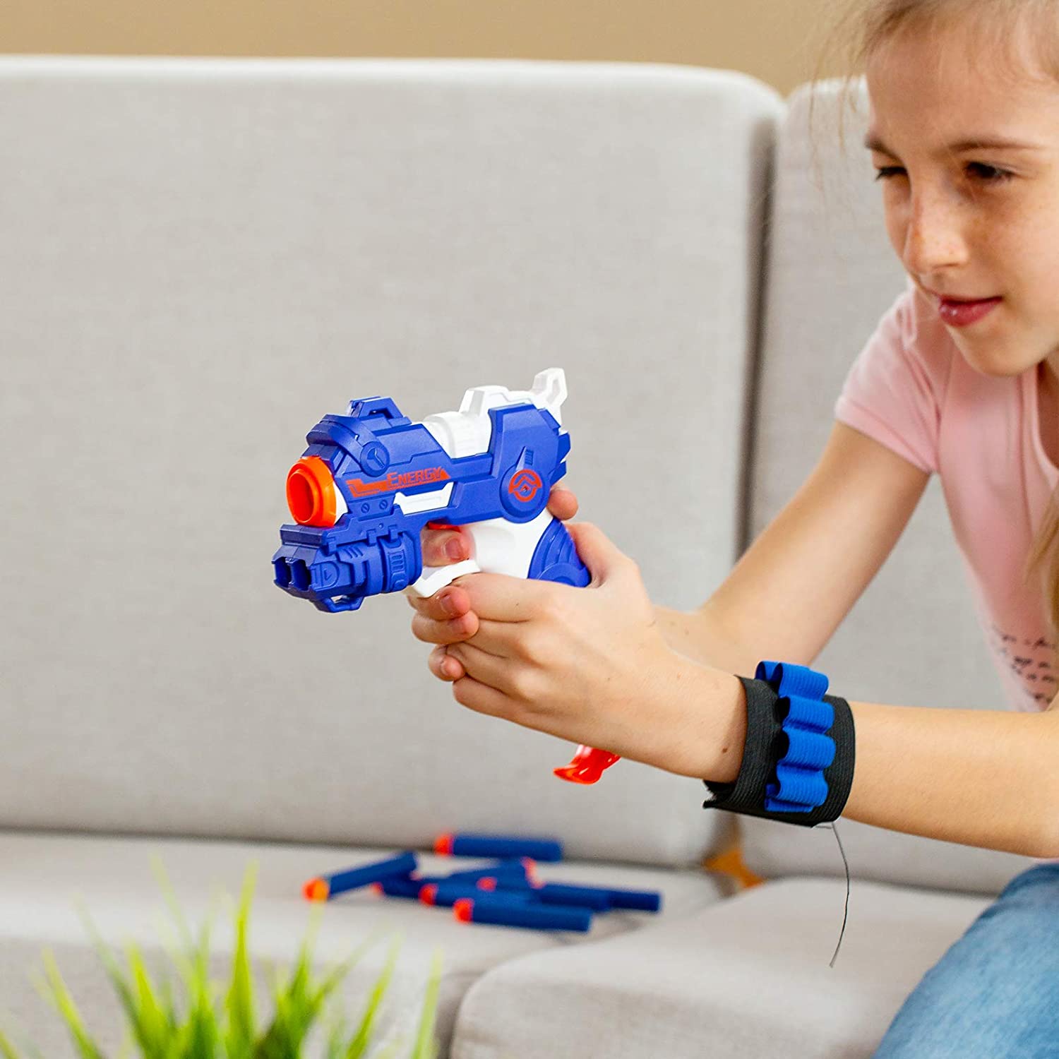 PlayFleur USB Shooting Target for Nerf Guns Toys, Electronic Auto Scoring Reset Digital Targets, Ideal Gift Toy for 5,6,7,8,9,10+ Years Old Kids Boys & Girls